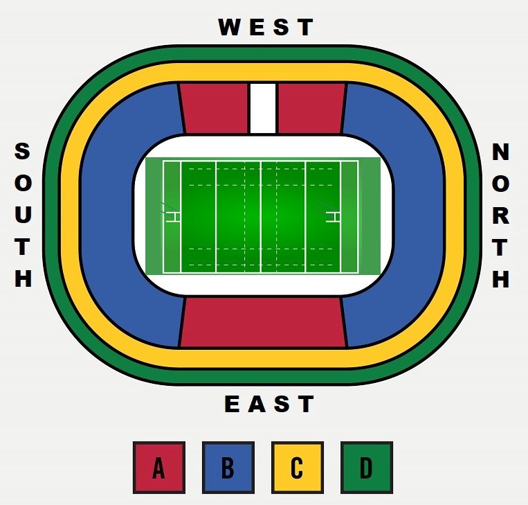 Nelson Mandela Bay Stadium South Africa Invitational vs Lions Venue Seating Plan