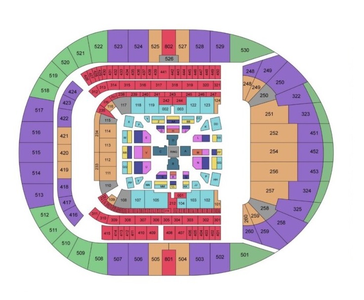 Tottenham Hotspur Stadium Anthony Joshua vs Oleksandr Usyk Venue Seating Plan