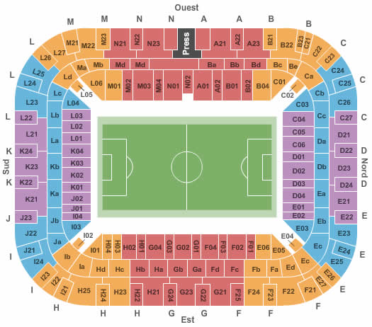 Stade Pierre Mauroy France Vs Uruguay Venue Seating Plan