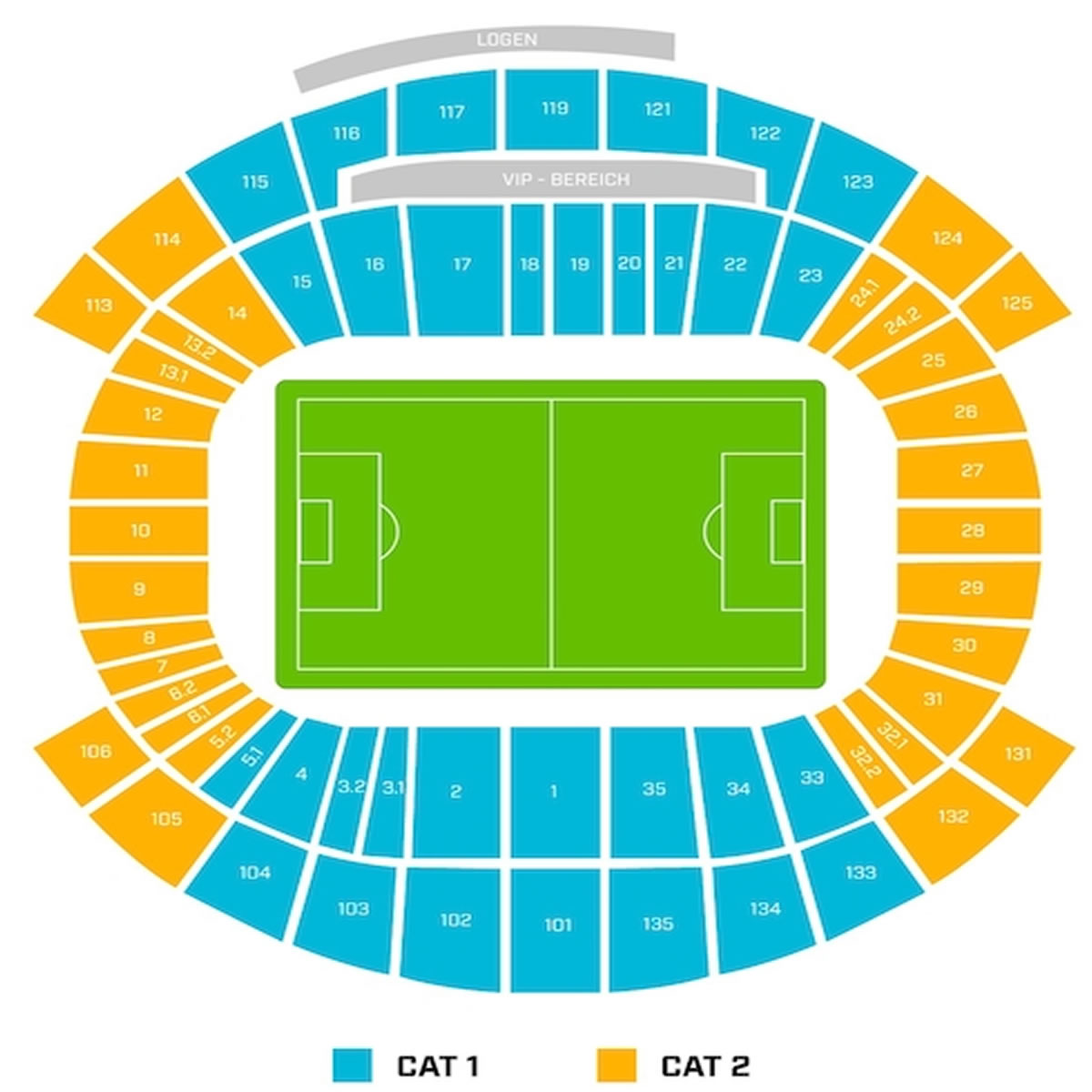 Red Bull Arena Conference League Final Venue Seating Plan