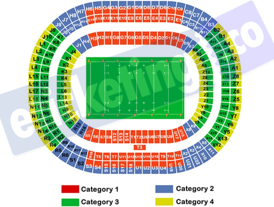 Stade De France France vs Japan Venue Seating Plan
