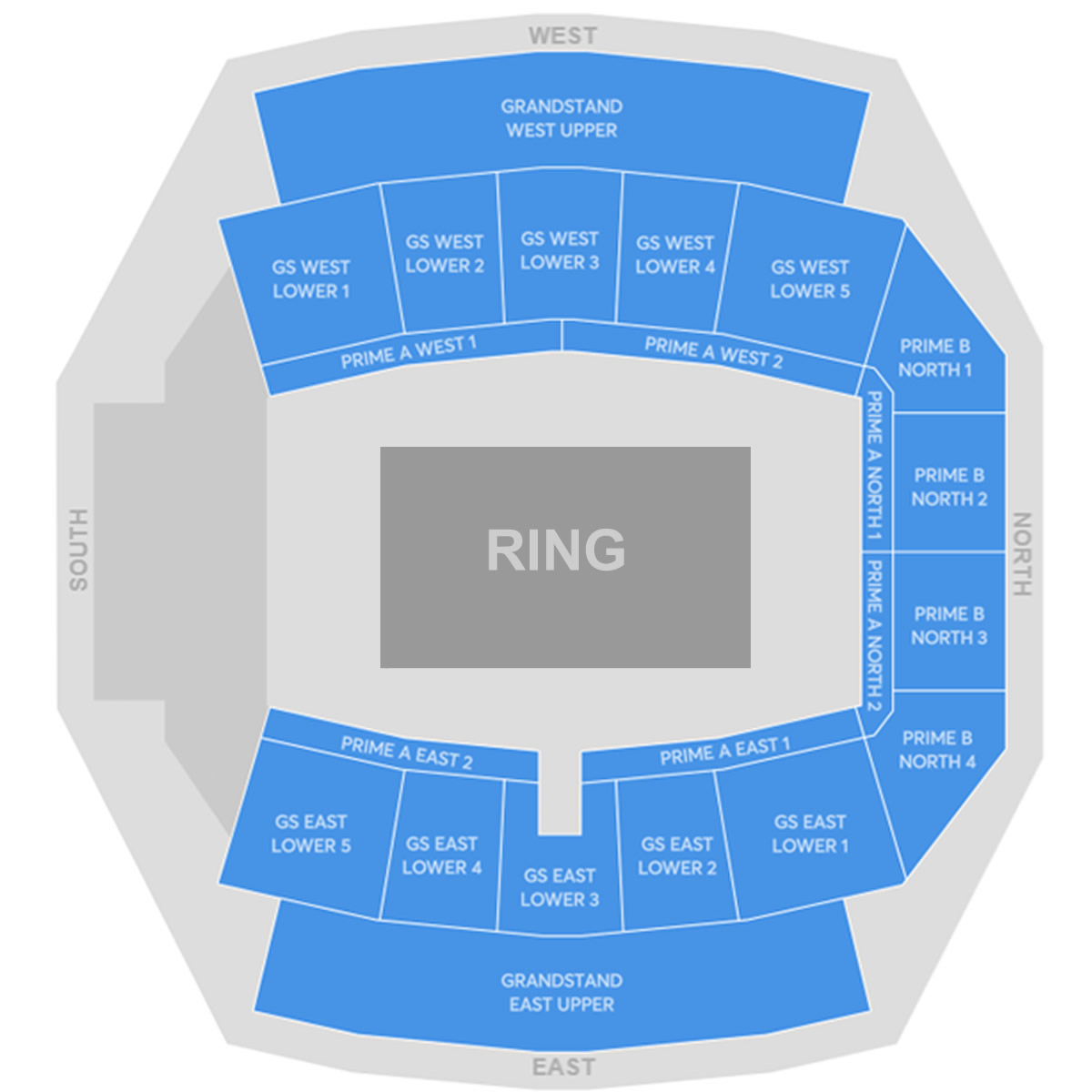 Dubai Tennis Stadium Andrew Tate vs Chase DeMoor Venue Seating Plan
