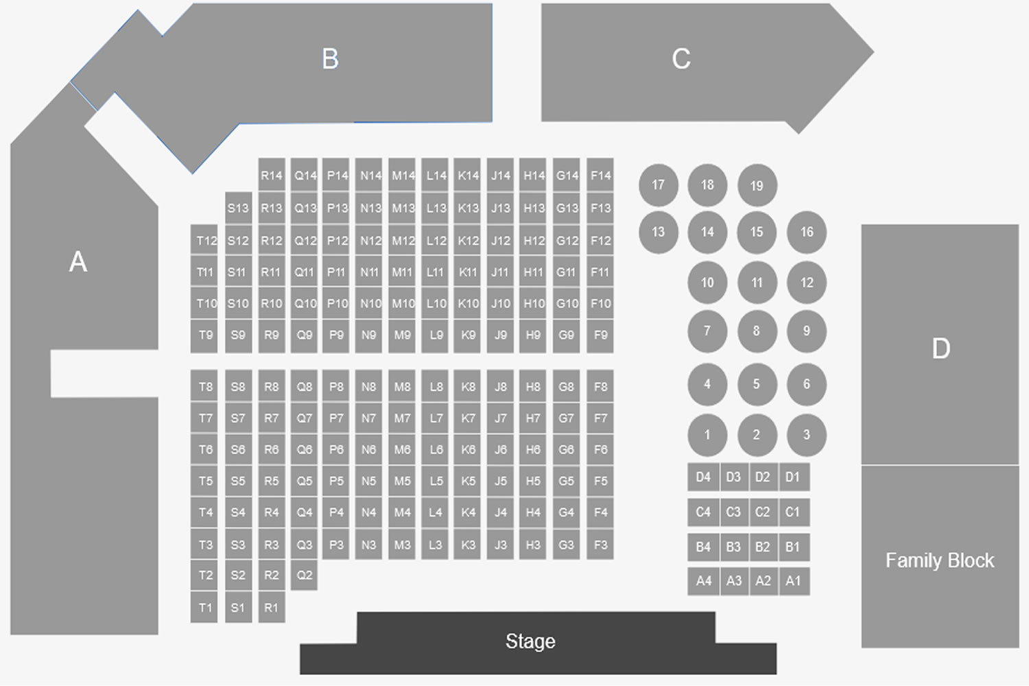 Alexandra Palace World Darts Championship Venue Seating Plan