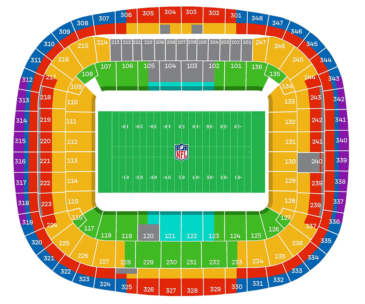 Allianz Arena New England Patriots Vs Detroit Lions Venue Seating Plan