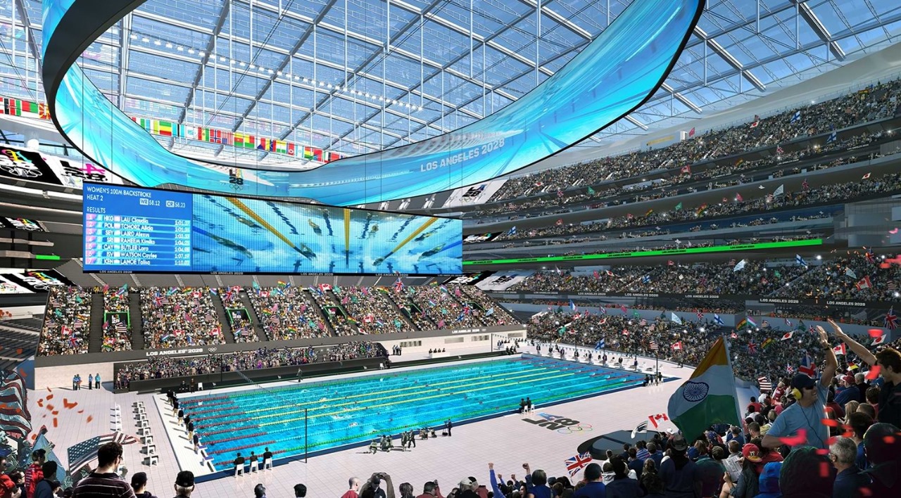 2028 Stadium​ Olympic Swimming Venue Seating Plan