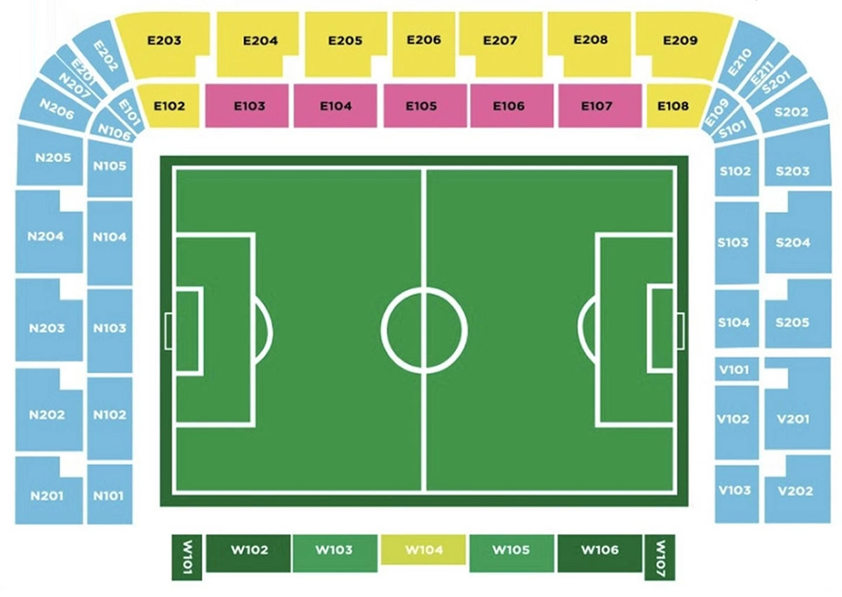 Air Albania Stadium Albania vs England Venue Seating Plan