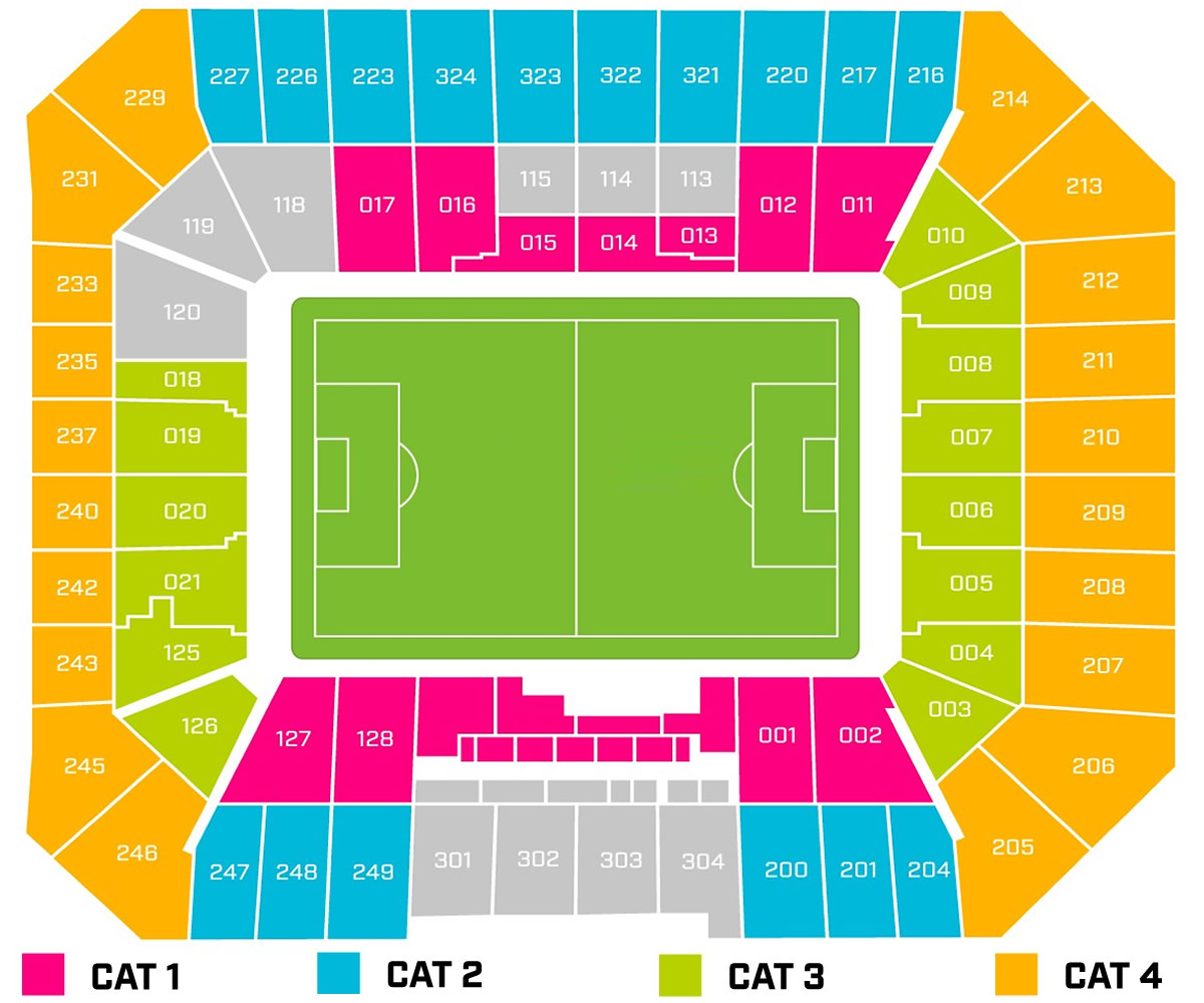 Hill Dickinson Stadium A2 Vs A4 Venue Seating Plan