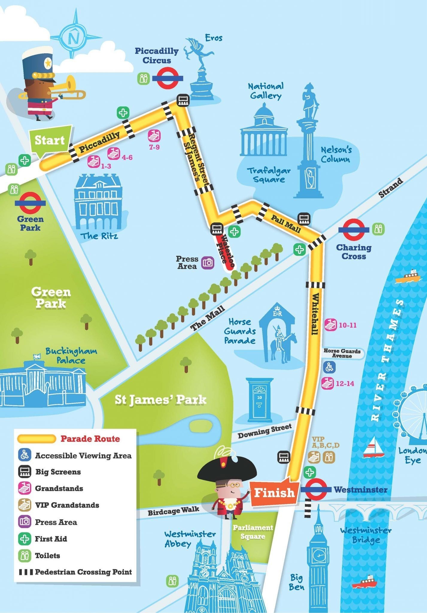 City of Westminster London Parade Venue Seating Plan