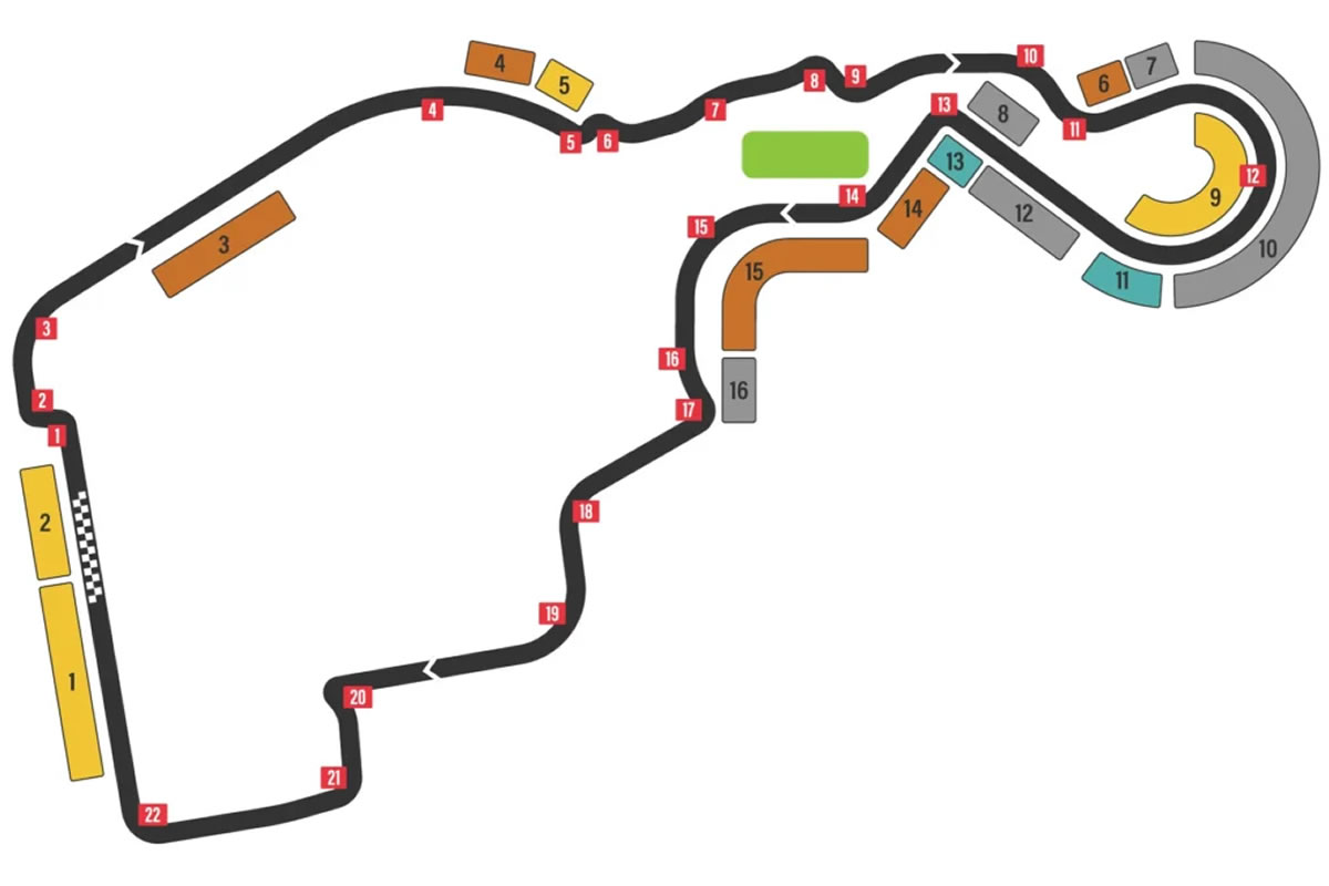 IFEMA Circuit Madrid Spanish Grand Prix Friday Venue Seating Plan