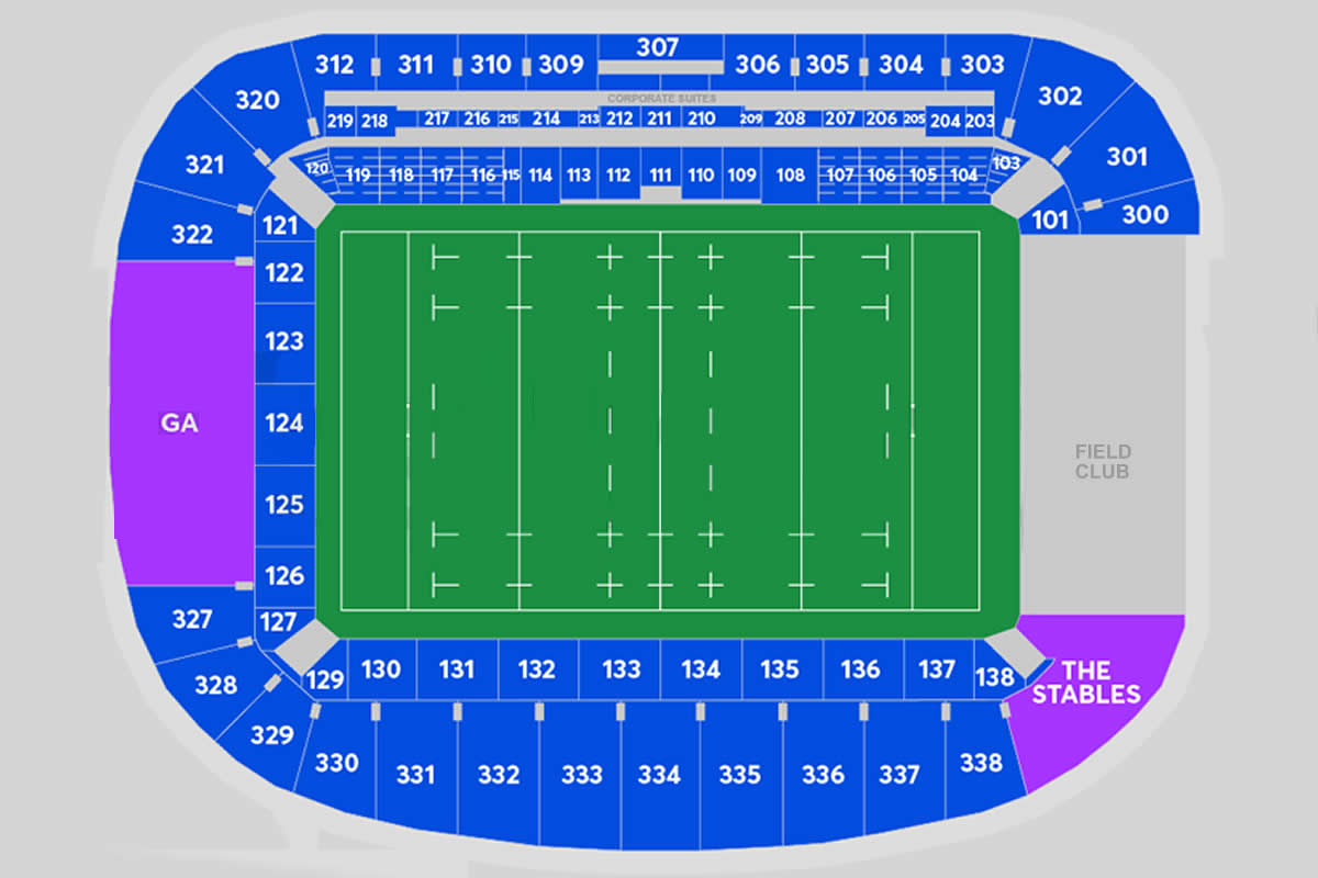 Te Kaha New Zealand Vs France Venue Seating Plan