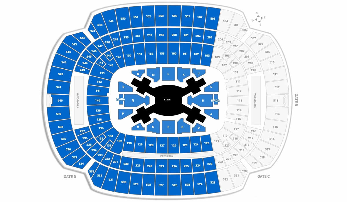 M&T Bank Stadium BTS Baltimore Venue Seating Plan