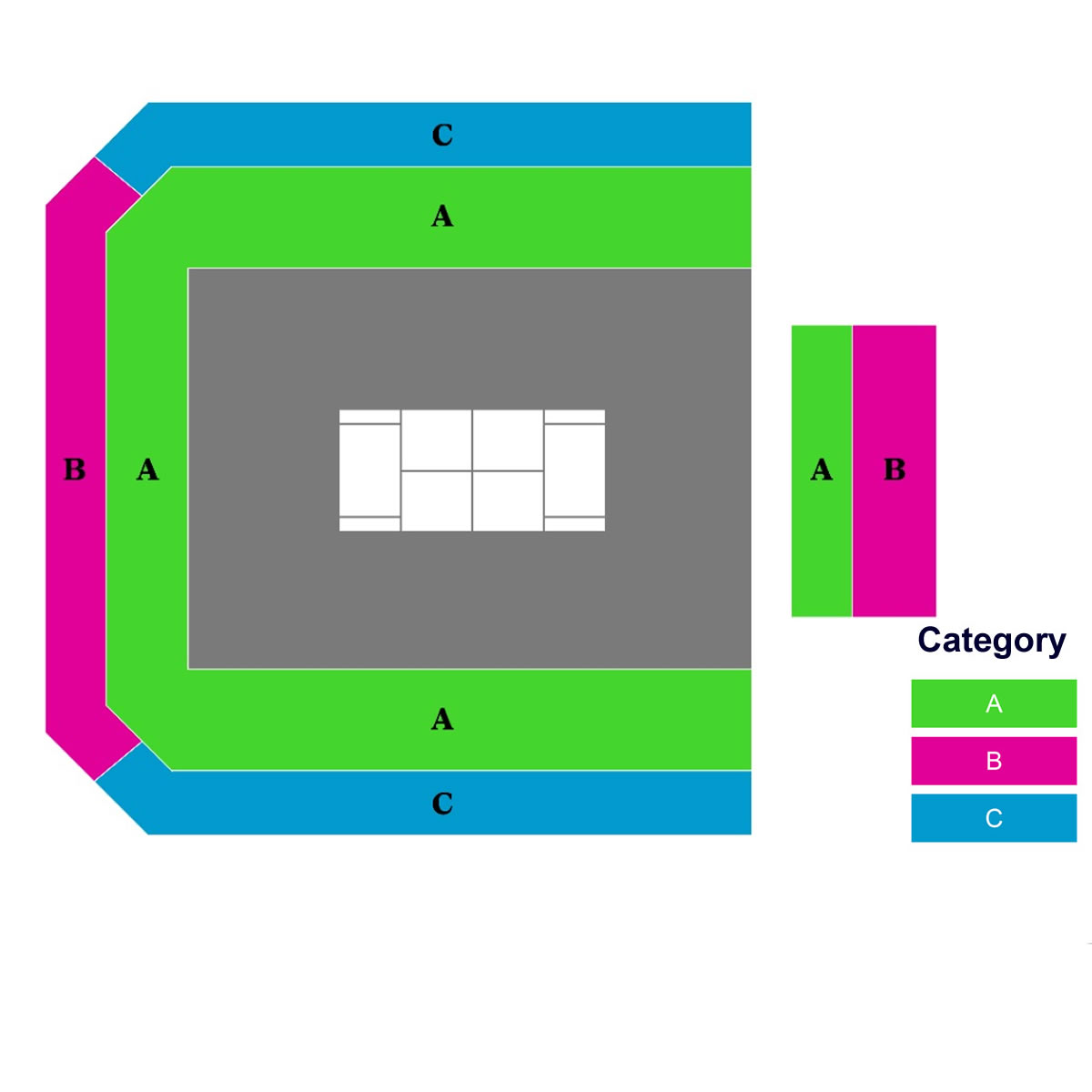 Carson Court 1 seating plan