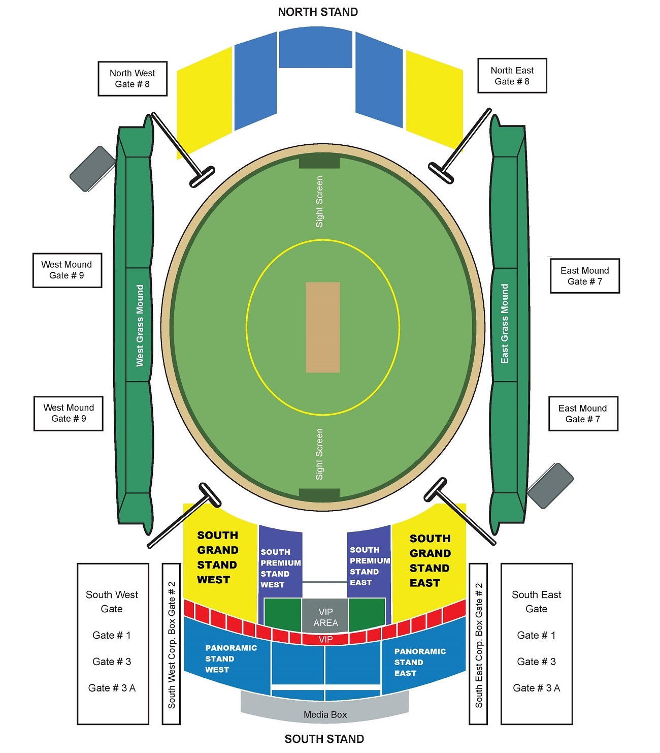 Sheikh Zayed Cricket Stadium Ireland vs Netherlands Venue Seating Plan