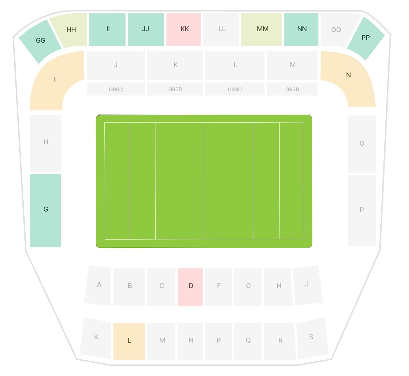 Jonsson Kings Park South Africa vs Ireland Venue Seating Plan