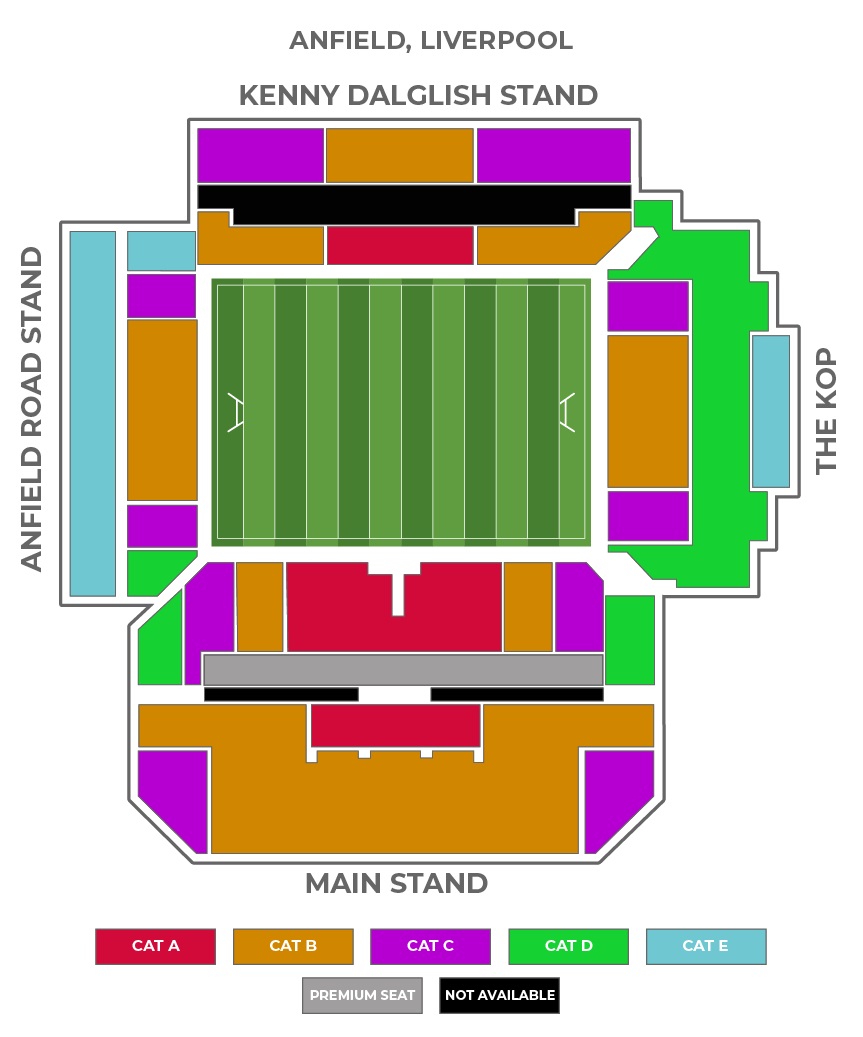 Anfield Stadium Taylor Swift Venue Seating Plan