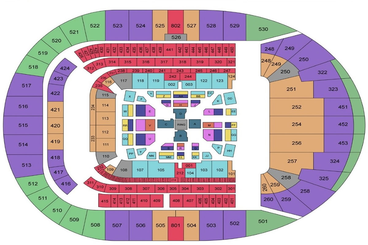 Tottenham Hotspur Stadium seating plan