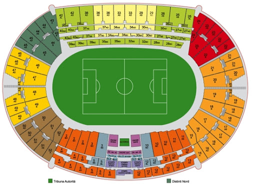 Stadio Olimpico Italy Vs Ireland Venue Seating Plan