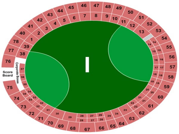 The Gabba Australia vs England 2nd Test Day 4 Venue Seating Plan