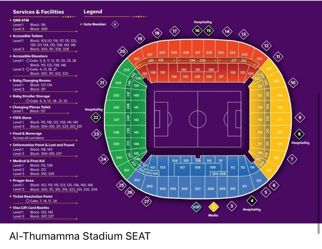 Al Thumama Football Stadium Canada Vs Morocco Venue Seating Plan