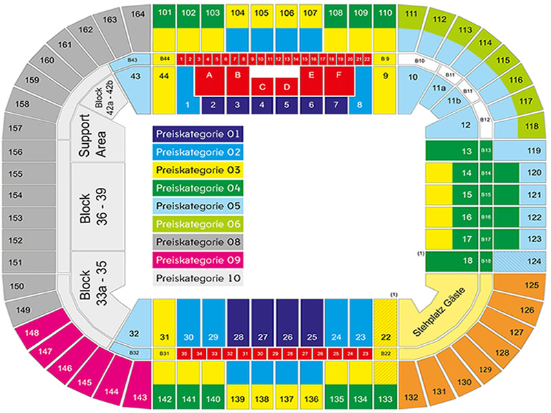 Dusseldorf Arena Albania Vs Spain Venue Seating Plan