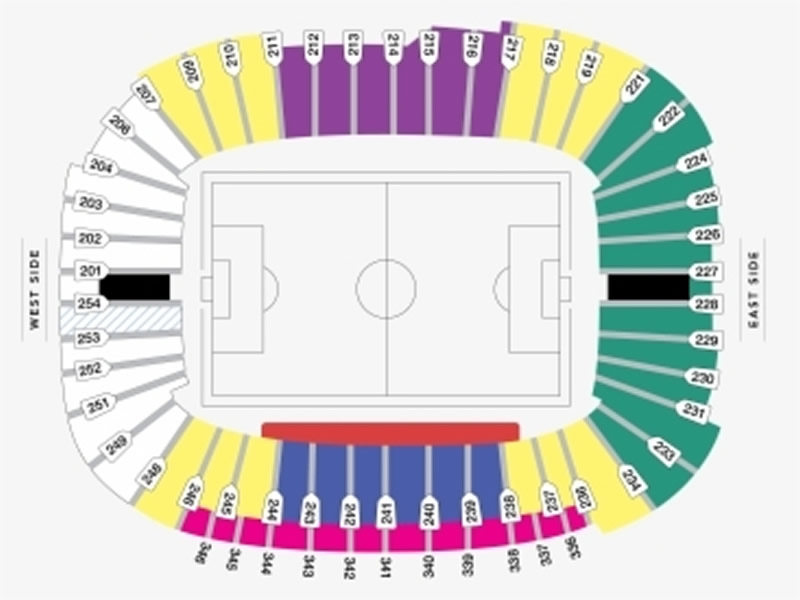 Dunedin Stadium  Philippines vs Switzerland Venue Seating Plan