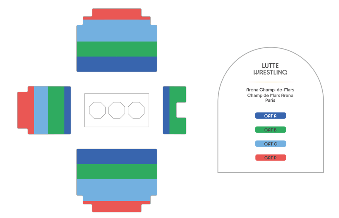 Champ-de-Mars Arena - Wrestling Olympic Wrestling Venue Seating Plan