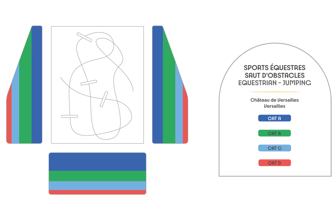 Chateau de Versailles - Equestrian Jumping Olympic Equestrian Jumping Venue Seating Plan