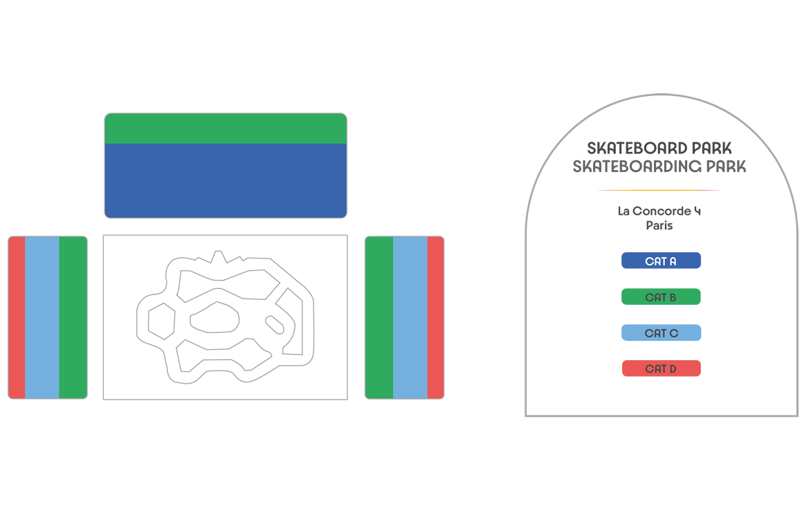 La Concorde - Skateboarding Park Olympic Skateboarding Venue Seating Plan