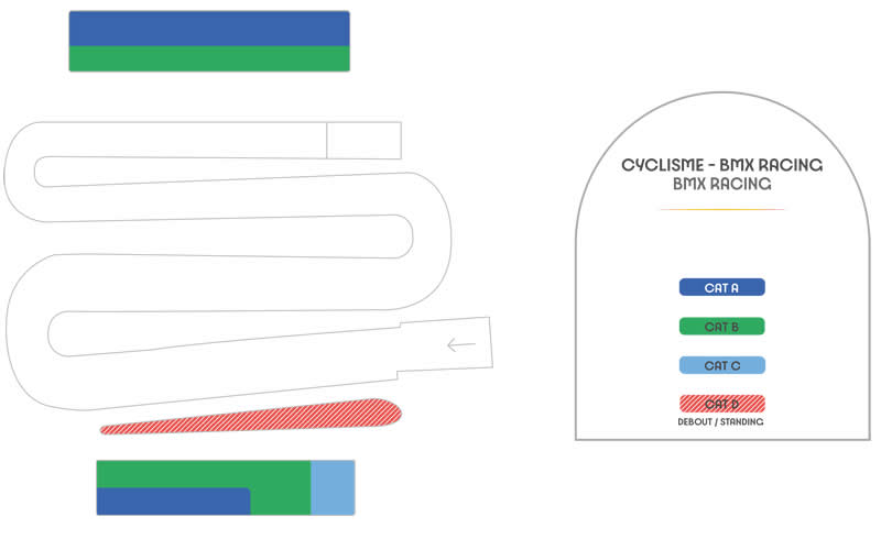 Saint Quentin En Yvelynes Stadium Cycling BMX Racing Olympic Cycling BMX Racing Venue Seating Plan