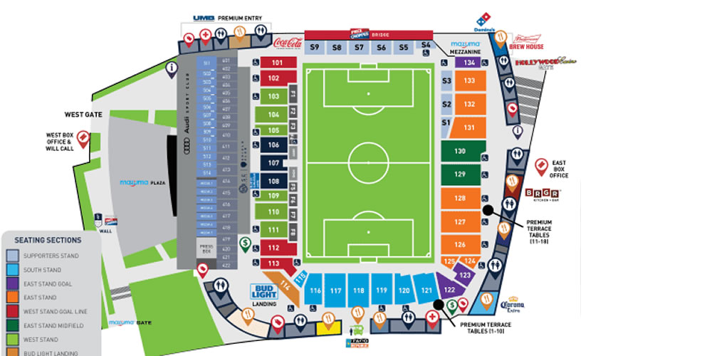 Children’s Mercy Park USA Vs Uruguay Venue Seating Plan