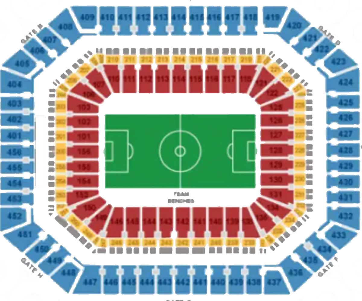Hard Rock Stadium FIFA World Cup Quarter Final 3 Venue Seating Plan