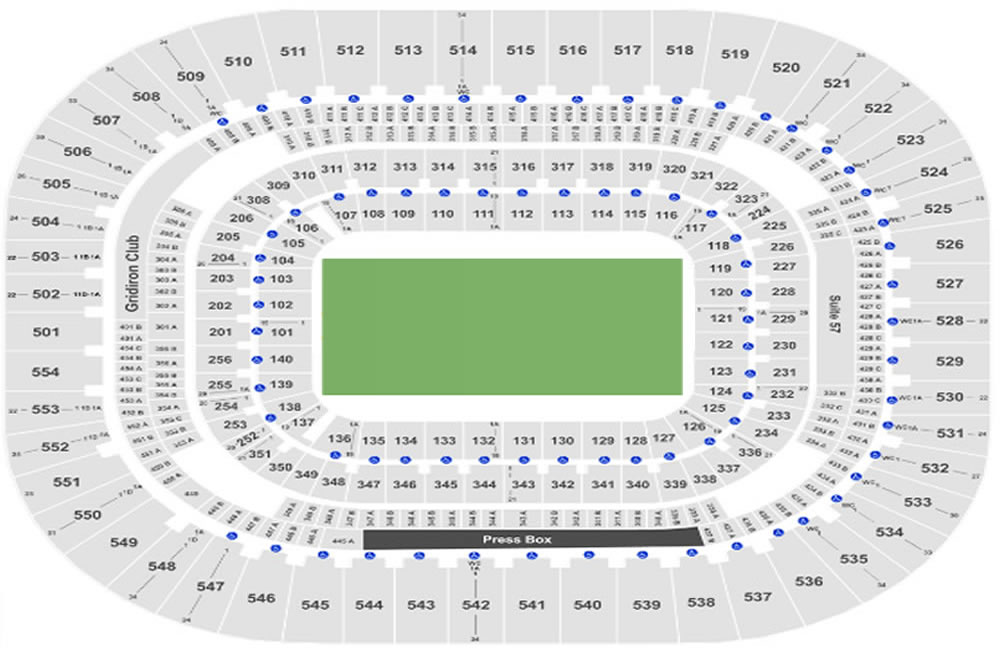 Bank of America Stadium Winner Group C Vs Runner Up Group D Venue Seating Plan