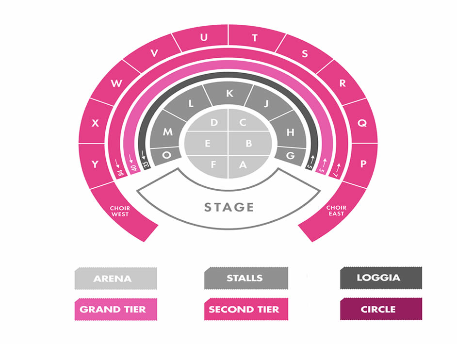Royal Albert Hall Last Night of the Proms Venue Seating Plan