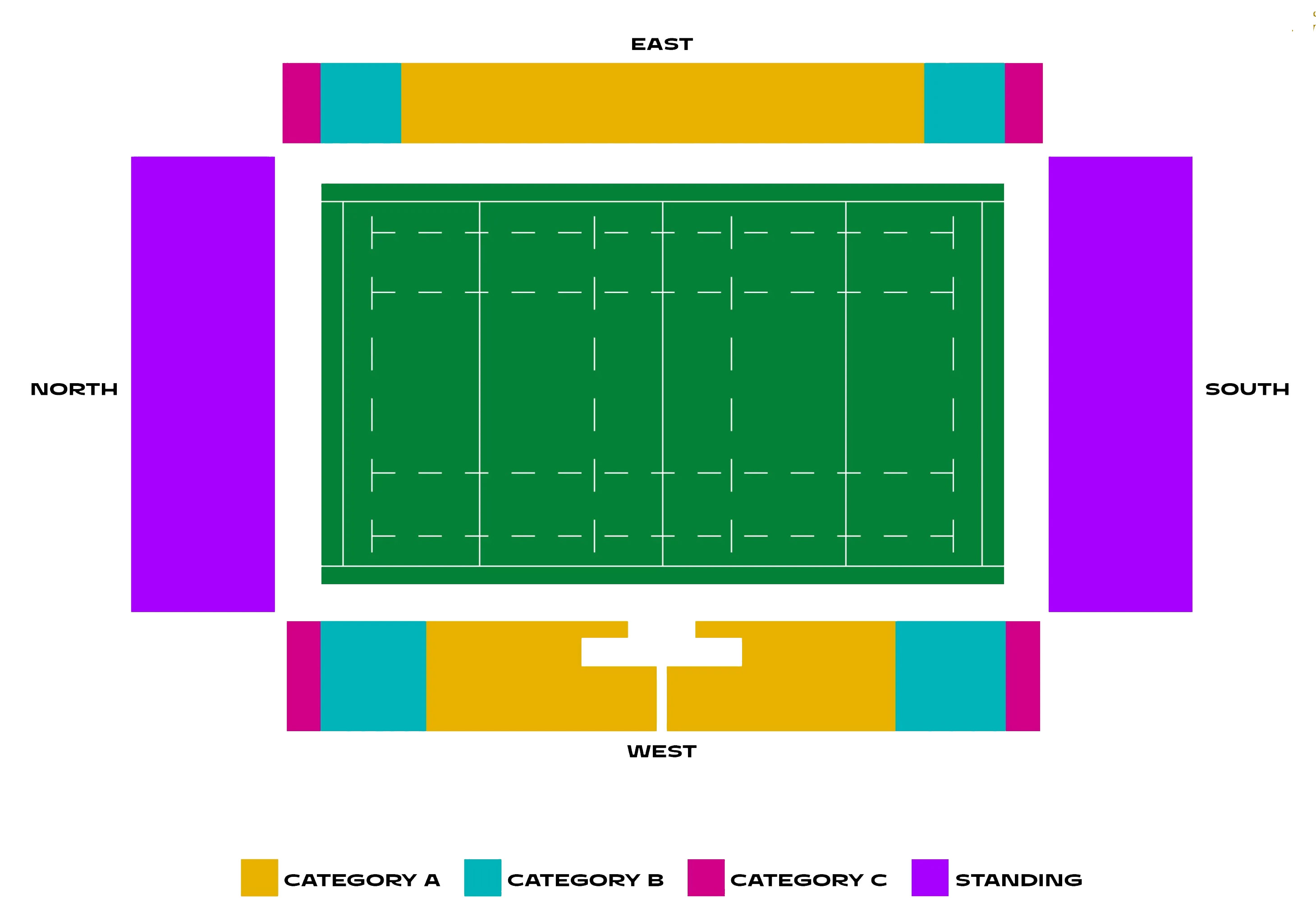 Salford Community Stadium Scotland vs Fiji Venue Seating Plan
