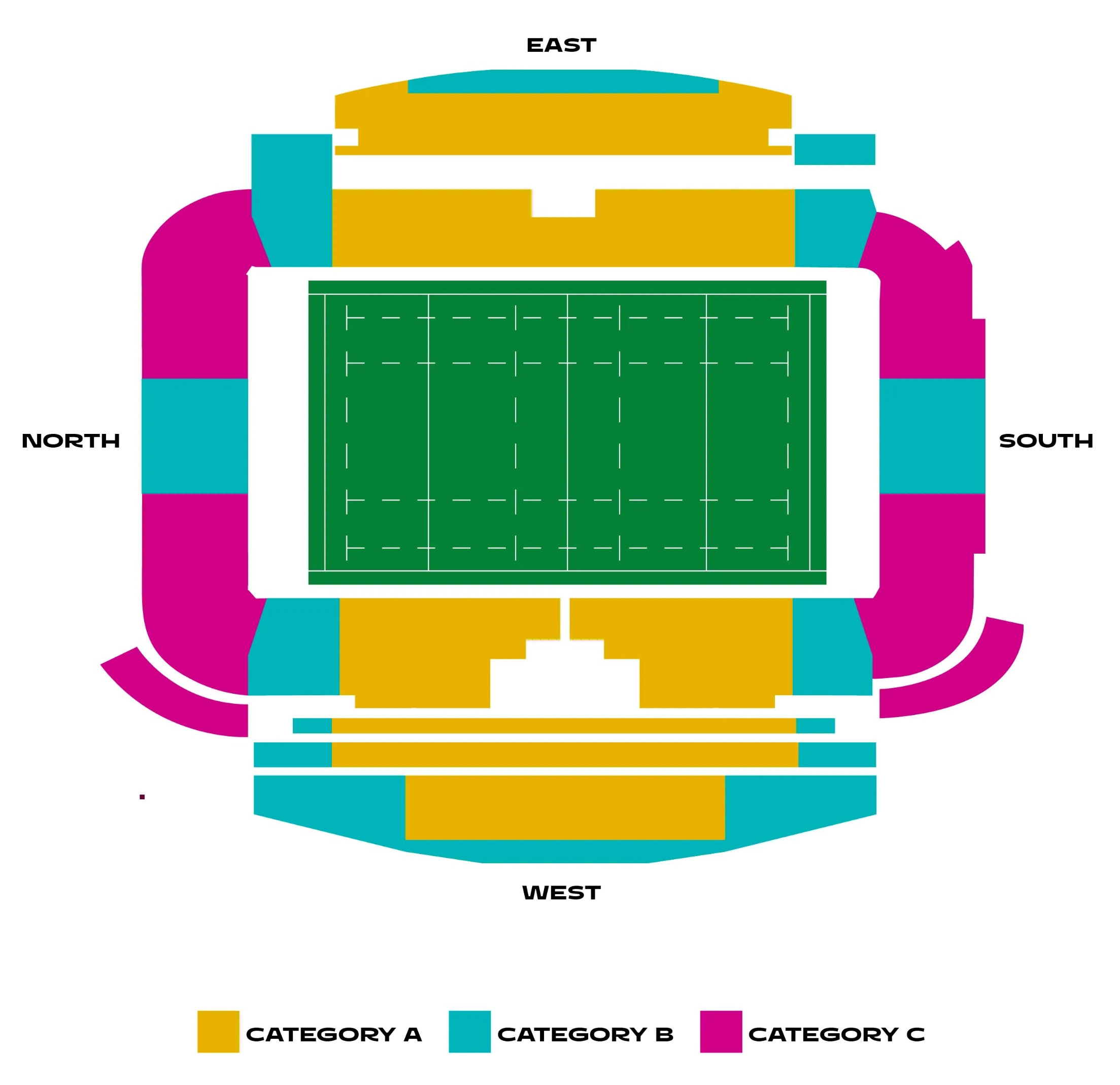 Brighton & Hove Albion Stadium New Zealand vs Ireland Venue Seating Plan