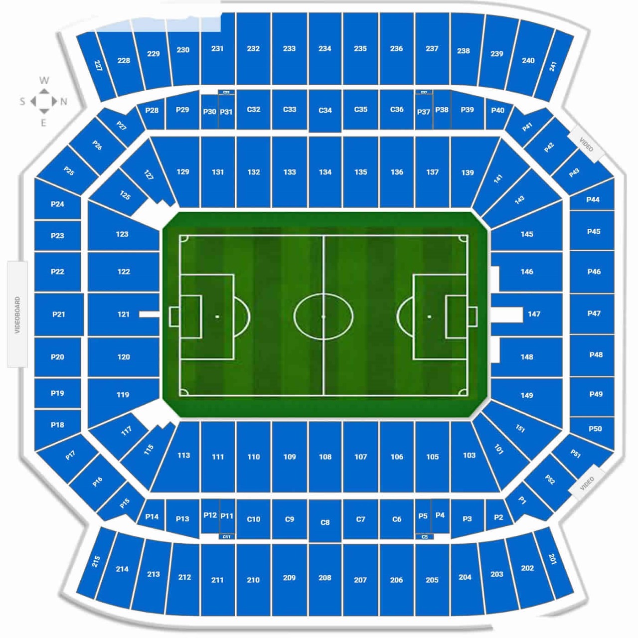 Camping World Stadium Winner Group G Vs Runner Up Group H Venue Seating Plan