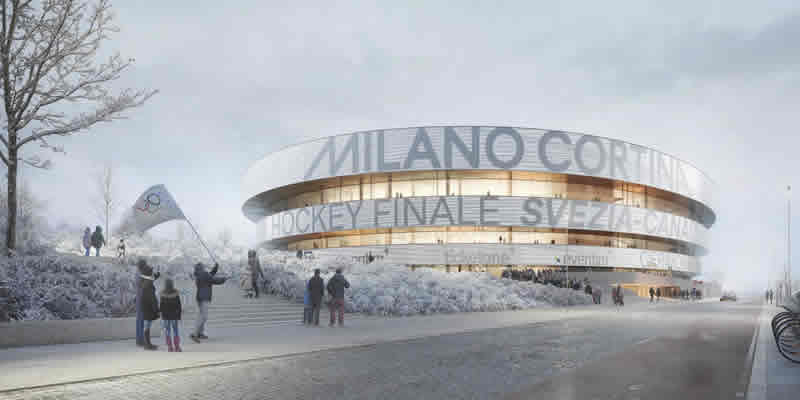 Milano Ice Skating Arena Olympic Short Track Speed Skating Venue Seating Plan