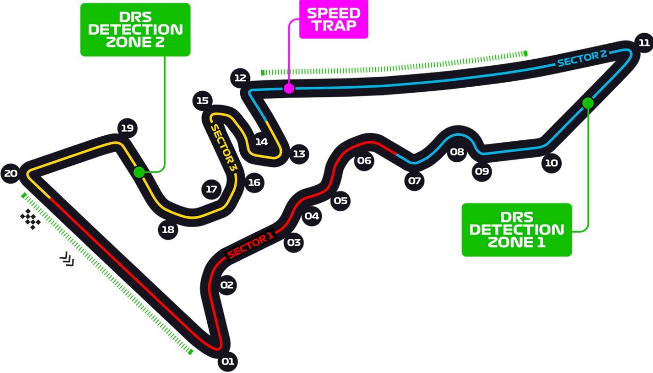 Circuit of the Americas United States Grand Prix Sunday Venue Seating Plan
