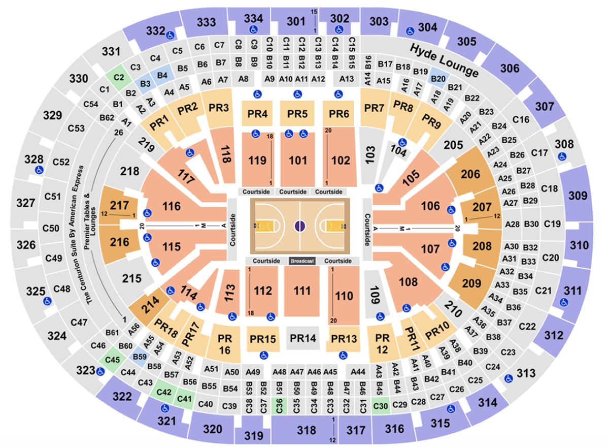 DTLA Arena Olympic Artistic Gymnastics Venue Seating Plan
