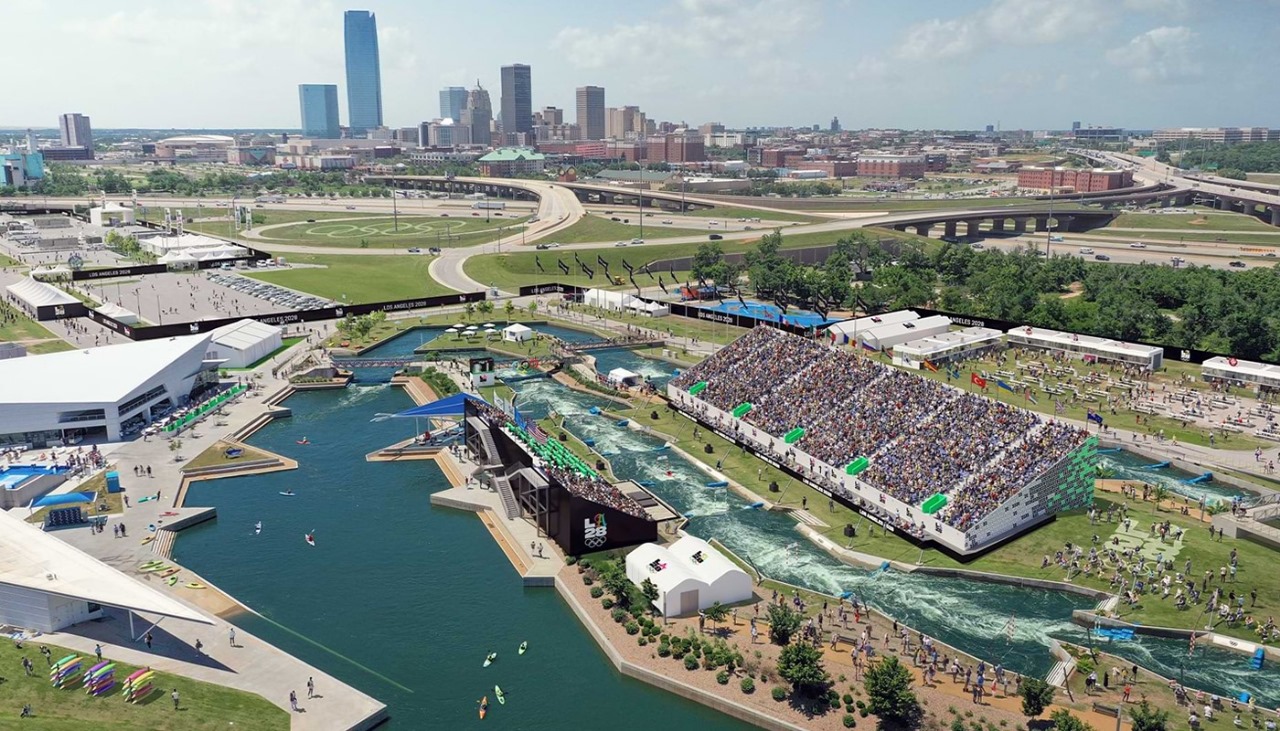 OKC Whitewater Center​ Olympic Canoe Slalom Venue Seating Plan
