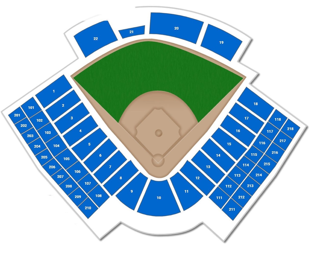 OKC Softball Park Olympic Softball Venue Seating Plan